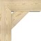 Ekena Millwork Traditional Block Rough Sawn Bracket w/ Offset Brace, Douglas Fir, 8"W x 22"D x 22"H BKT0806X22X22TRA05RDF - alternate 2